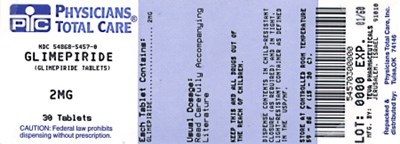 Glimepiride Tablets 2 mg Label (2mg Package Label)